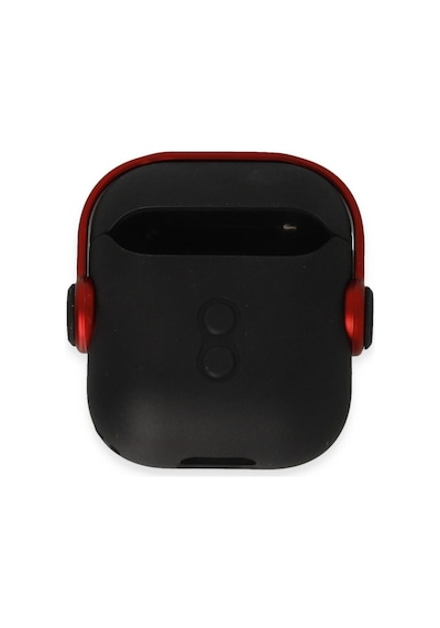 Apple Airpods Uyumlu - 2 2.nesil Cool Kılıf - Siyah-kırmızı Çok Renkli