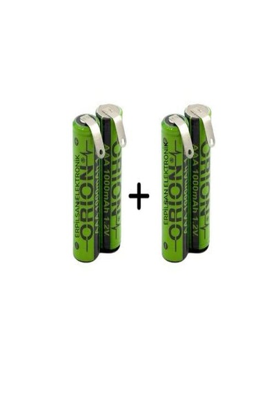 Tıraş Makinesi İnce Kumanda Pili Kalınlığında Ve Uzunluğunda 2.4v Aaa 1000mah Nı-mh Pili 2 Adet