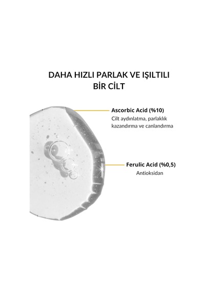 Tr Vitamin C Serum Aydınlatıcı Ve Leke Karşıtı 30 Ml Nad+ Ascorbic Asit,ferulic Asit,hyalüronik Asit