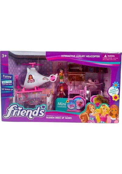 7899 Helikopter Yatak Seti-psf Pembe