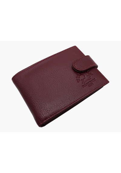 Westpolo Hakiki Deri Bol Şeffaf Kart Bölmeli Patlı Unisex Kartlık - Bordo Bordo