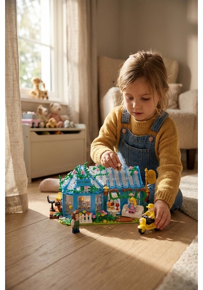 Ogi Mogi Toys Eğitici Bloklar Kahve Evi 642 Parça,Yapı Seti