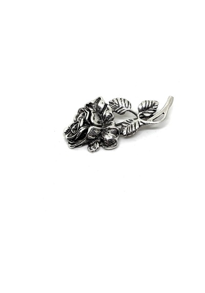Oya Silver Gümüş Çiçek Bahçesi Koleksiyonu- Gümüş Çiçek Brs01000 Siyah