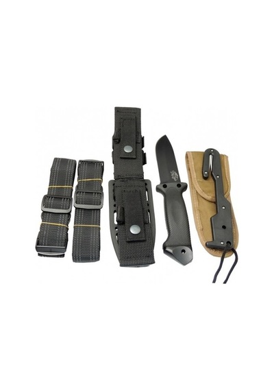 Colombia Kamp Tiger Lmf Iı Black Tactical Survival Knife Çok Renkli