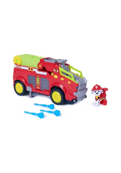 Paw Patrol Rescue Wheels Dino Marshall İtfaiye Aracı - Su Fırlatıcılı Ve Figürlü Oyuncak Seti