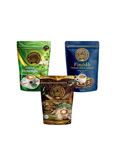Tarihi Adıyaman Kahvecisi 200 Gr 3 Lü Karma Paket Hazır