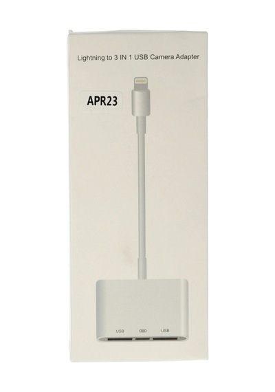 Apr23 Iphone Otg 3in1 - Beyaz Renk
