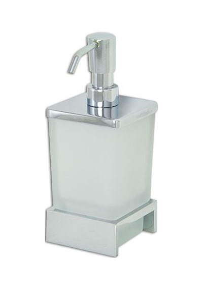 Çelik Banyo Kumru Set Üstü Camlı Sıvı Sabunluk Krom Renkli