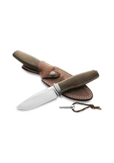 Lionsteel Acha Green Burlap Mikarta Kamp Bıçak Yeşil