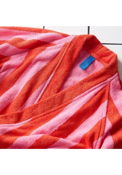 Ikea Skogssallat Bornoz, Kırmızı-pembe-çizgili, S/m
