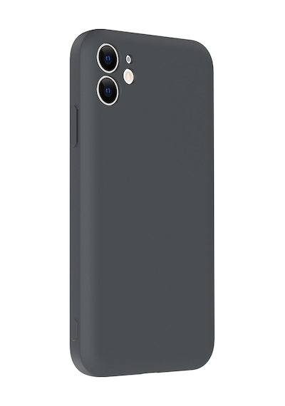 Apple Uyumlu iPhone 11 Kılıf Kamera Korumalı Kartlık Hazneli Zore Vitra Kapak Gri