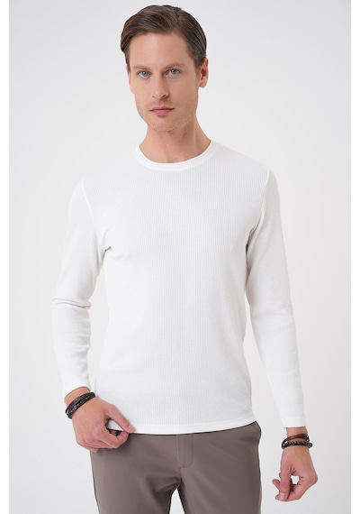 Efor Ts 887 Slim Fit Beyaz T-shirt Beyaz