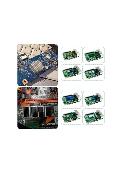 Raspberry Pi 4b Soğutucu, Raspberry Pi Soğutucu, Raspberry Pi Soğutucu Alüminyum Isı İletken Yapışkan Bantlı Ra Diğer