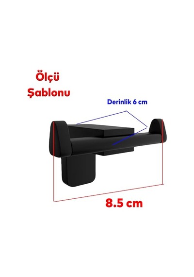 Vidali Havlu Bornoz Askiliği-siyah Çok Renkli