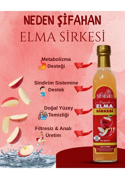 Şifahan Doğal Fermantasyon Elma Sirkesi 500 Ml