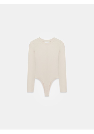 Dilvin 32695 Uzun Kollu Bodysuit-taş Taş