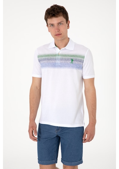U.S. Polo Assn. Erkek Regular Fit Polo Yaka Mavi Tişört 50300365-VR036