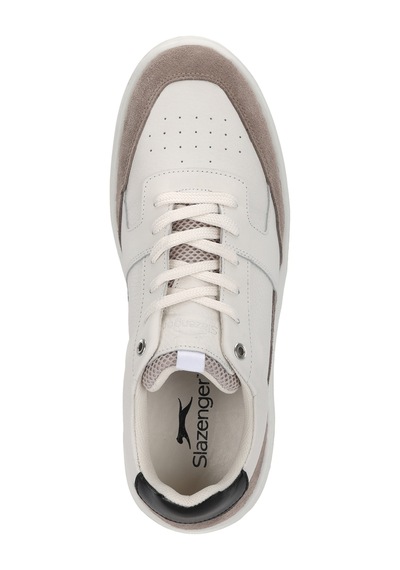 Slazenger Starx I Erkek Deri Ekru Günlük Spor Ayakkabısı