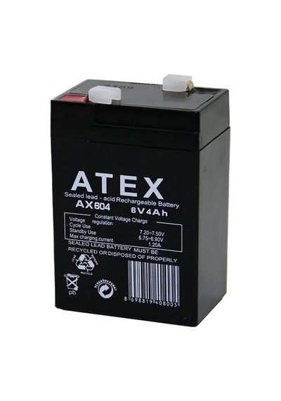 Akü Kalın Kuru Akü 6v4ah Amper 70x48x101mm