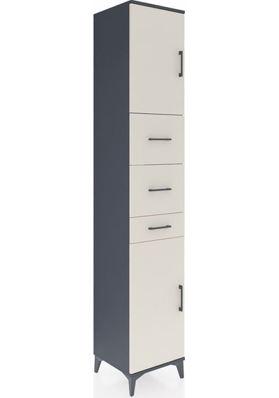 Hyperion Dolap 3 Raflı 3 Çekmeceli 2 Kapaklı 44x44x243 Antrasit-aytaşı Antrasit Hyperion Dolap 3 Raflı 3 Çekmeceli 2 Kapaklı 44x44x243 Antrasit-aytaşı Antrasit