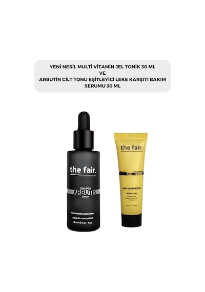 The Fair Arbutin Cilt Tonu Eşitleyici Leke Karşıtı Serum 30 ML + Multi Vitamin Jel Tonik 30 ML