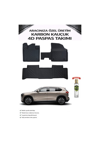 Togg T10x 2026 Model Aracınıza Özel Karbon Kauçuk Paspas Takımı
