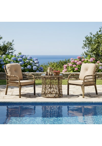 Capri Swing Pisa Tekli Rattan Bahçe Balkon Oturma Grubu Açık Kahve 703 Capri Swing Pisa Tekli Rattan Bahçe Balkon Oturma Grubu Açık Kahve 703