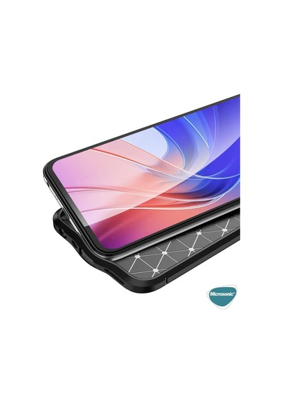 Oppo A36 İçin Kılıf Deri Dokulu Silikon Siyah A36 İle Uyumlu Kılıf - Siyah