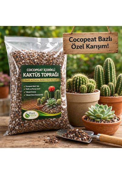 Kaktüs Toprağı Cocopeat Perlit Ve Pomza Katkılı Özel Karışım 5 Litre