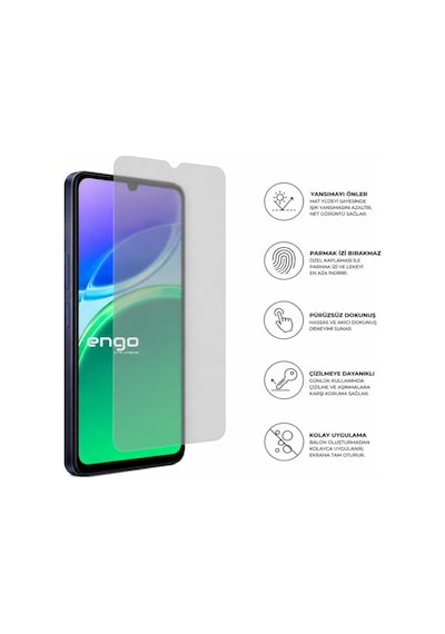 Vivo Y05 Mat Ekran Koruyucu 6.74 İnç 9h Nano Şeffaf