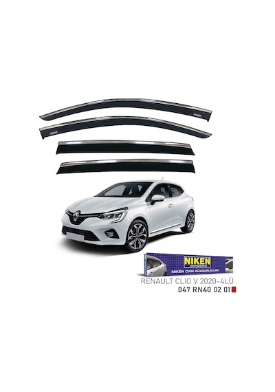 Niken Renault Clio 5 Cam Rüzgarlığı Kromlu 2020+ Niken 047 Rn40 02 01