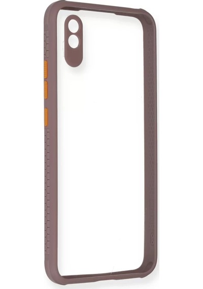 Newface Xiaomi Redmi 9a Kılıf Miami Şeffaf Silikon - Açık Mor
