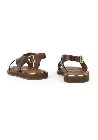 Ziya Kadın Hakiki Deri Sandalet 1511032z11500 Bronz 1511032z11500 325 36