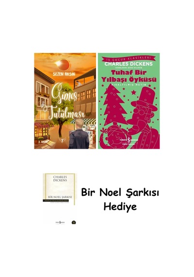 Güneş Tutulması Ciltli + Tuhaf Bir Yılbaşı Öyküsü + Bir Noel Şarkısı