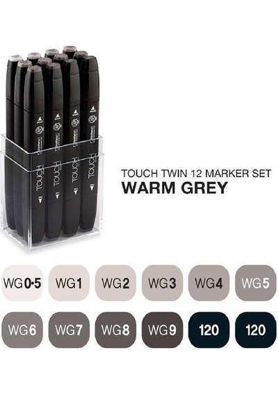 Touch Grey Tones Çift Uçlu 12'li Set N-1101203