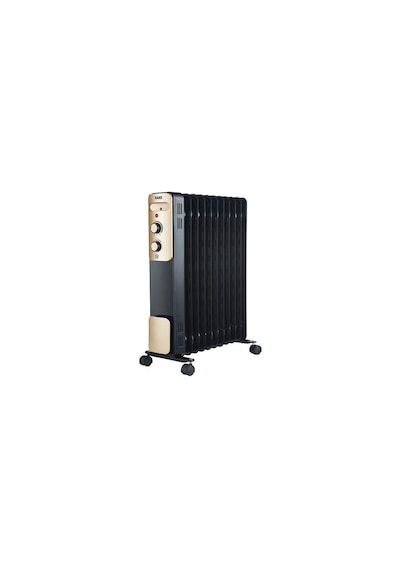 Raks Çeşme 11 Dilim Yağlı Radyatör 2300 Watt Devrilme Emniyetli Termostatlı 3 Kademeli Isı Ayarı Siyah-9005-11 Dilim (88 Cm)