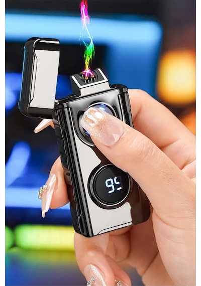 Judas K17 Usb Şarjlı 2 Arc Alevsiz Çakmak -new Style