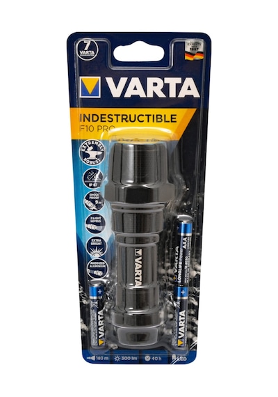 Varta 18710 Indestructible F10 Pro 6W Led Fener 3Aaa N11.14542 Siyah