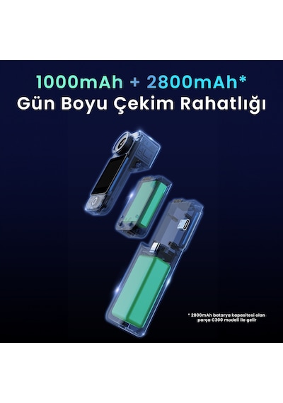 SJCAM C300 4K UHD 2160P Çift Ekranlı Ultra Batarya 2800mAh + 1000mAh WiFi 20MP 154° Aksiyon Kamerası Siyah SJCAM C300 4K UHD 2160P Çift Ekranlı Ultra Batarya 2800mAh + 1000mAh WiFi 20MP 154° Aksiyon Kamerası Siyah