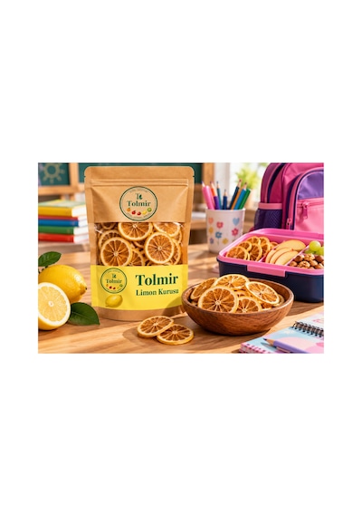 Tolmir Doğal Limon Kurusu Dilimlenmiş Kurutulmuş Limon 100 G