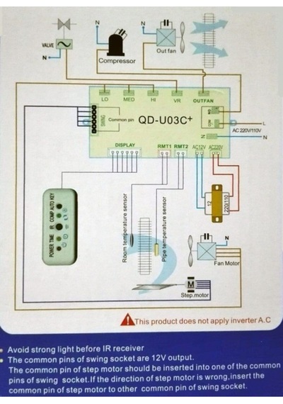 Klima Kumanda Kartı Üniversal Qd-u03c