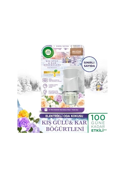 Air Wick Elektrikli Oda Kokusu Cihaz Yedek Şişe Kış Masalı Kış Gülü Ve Kar Böğürtleni