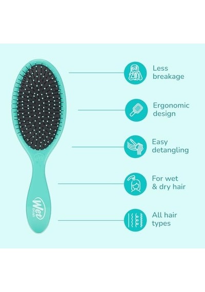 Wet Brush Orijinal Detangler Saç Fırçası, Amazon Aqua- Ultra Yumuşak Intelliflex Kıllar - Dolaşık Açıcı Saç Fırçası Dolaşıklıklar - Tüm Saç Tipleri Islak Ve Kuru Saç - Kadın Ve Erkek 2&apos Li Wet Brush Orijinal Detangler Saç Fırçası, Amazon Aqua- Ultra Yumuşak Intelliflex Kıllar - Dolaşık Açıcı Saç Fırçası Dolaşıklıklar - Tüm Saç Tipleri Islak Ve Kuru Saç - Kadın Ve Erkek 2&apos Li