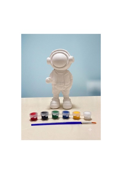 Astronot Taş Boyama Heykel Obje Boyama 19cm - 904800826