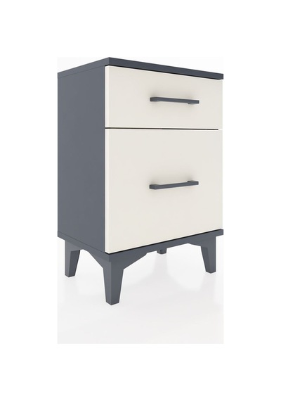 Arges Komodin 2 Çekmeceli 44x30x64 Antrasit-aytaşı Antrasit