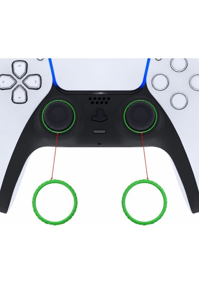 Ps5 Dualsense Analog Halka Yüzük Playstation 5 Kol Accent Ring Dekoratif Yedek Parça 2 Adet Yeşil