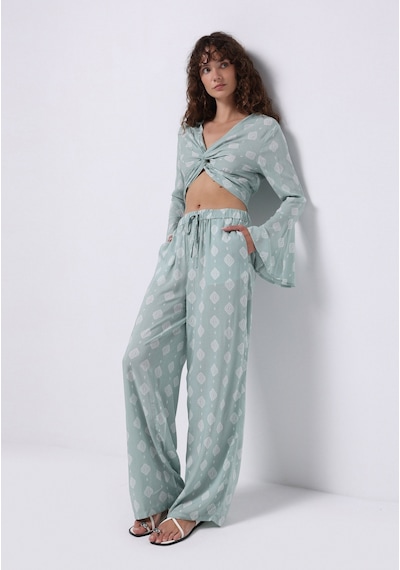 Colin's Colins Regular Fit Yüksel Bel Geniş Paça Kadın Yeşil Pantolon Cl1074668 Q1.v1 Mgr Mint Yeşili Colin's Colins Regular Fit Yüksel Bel Geniş Paça Kadın Yeşil Pantolon Cl1074668 Q1.v1 Mgr Mint Yeşili