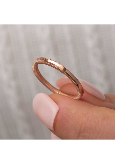 Gümüş Rose Ajda Kadın Yüzük T8758 Rose