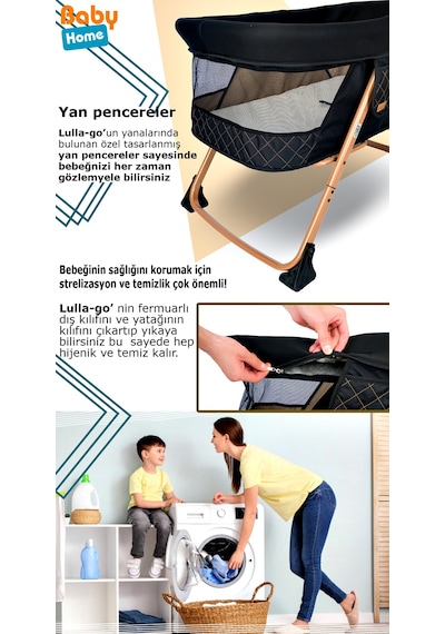 Baby Home 510 Lulla-go Bebek Sepeti Anne Yanı Sepet