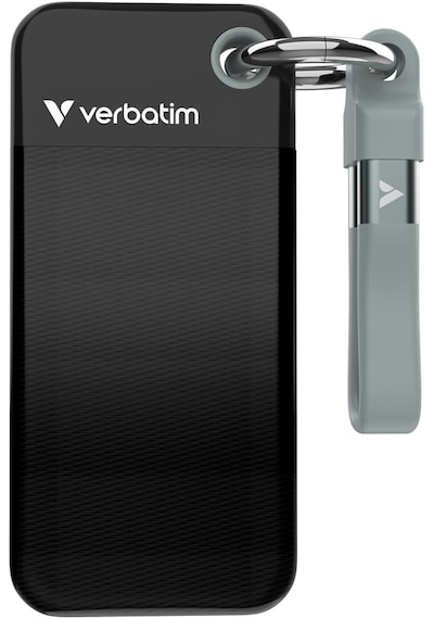 Verbatim Pocket Ssd Usb 3.2 Gen 2 512gb Black/grey